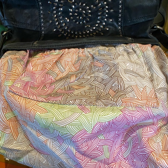 The Sak Leather Stitched Hobo Shoulder Bag - Picture 11 of 12